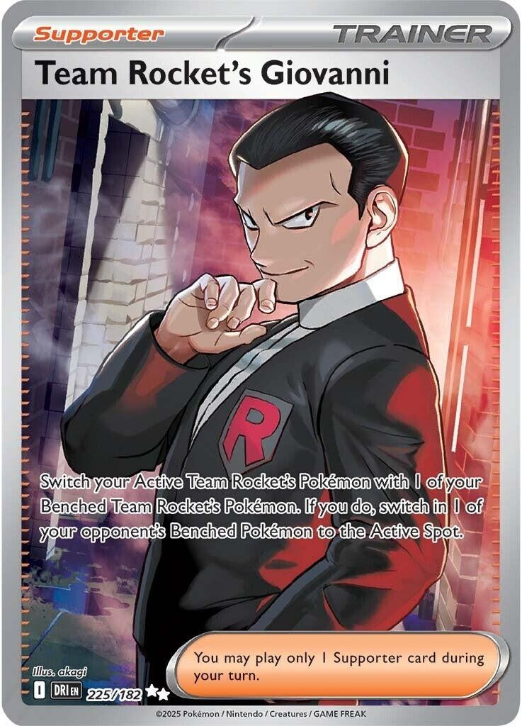 Image for Team Rocket's Giovanni (225/182) (SV10: Destined Rivals) - Pokemon