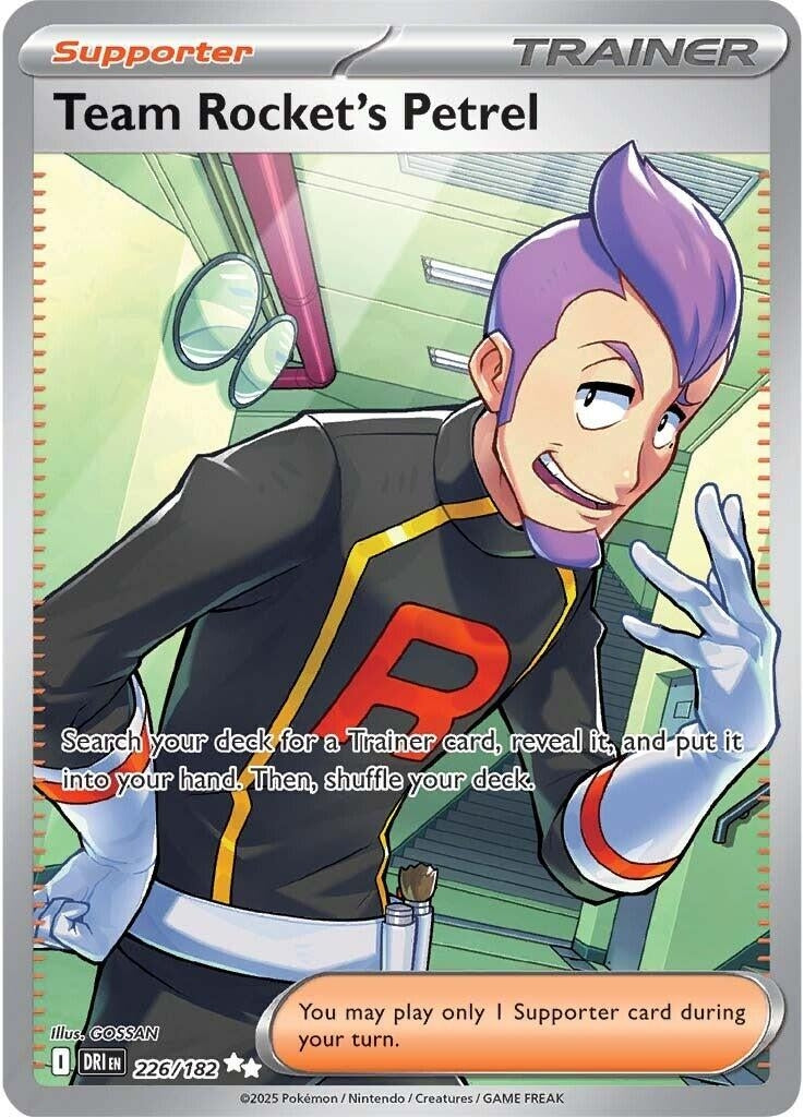Image for Team Rocket's Petrel (226/182) (SV10: Destined Rivals) - Pokemon