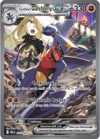 Image for Cynthia's Garchomp ex (232/182) (SV10: Destined Rivals) - Pokemon