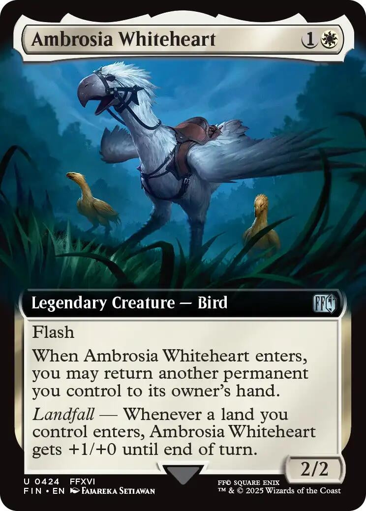 Image for Ambrosia Whiteheart (Extended Art) (424) (FINAL FANTASY) - Magic: The Gathering