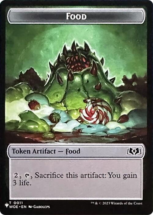 Food // Plant Double-Sided Token (11 // 8) (The List Reprints)