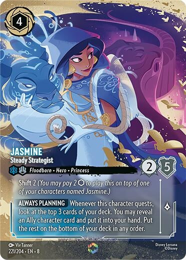 Image for Jasmine - Steady Strategist (Enchanted) (221/204) - Disney Lorcana