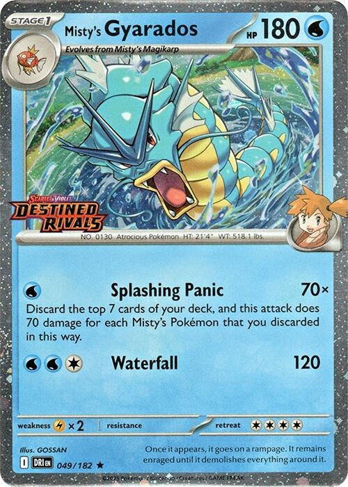 Image for Misty's Gyarados (Prerelease) (049/182) (SV10: Destined Rivals) - Pokemon