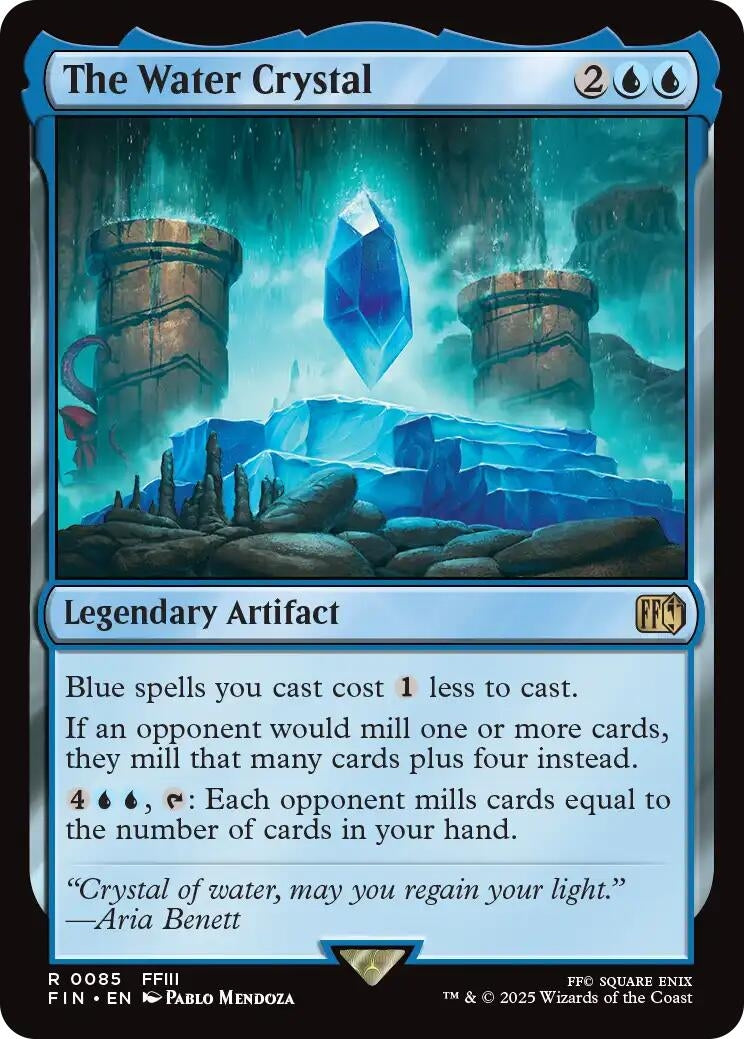 Image for The Water Crystal (85) (FINAL FANTASY) - Magic: The Gathering