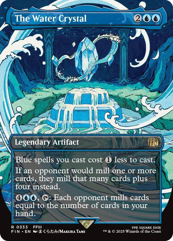 Image for The Water Crystal (Borderless) (333) (FINAL FANTASY) - Magic: The Gathering