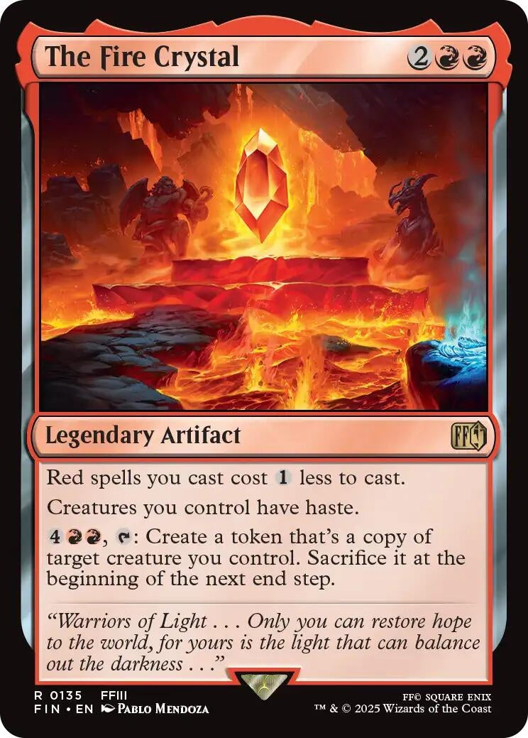 Image for The Fire Crystal (135) (FINAL FANTASY) - Magic: The Gathering