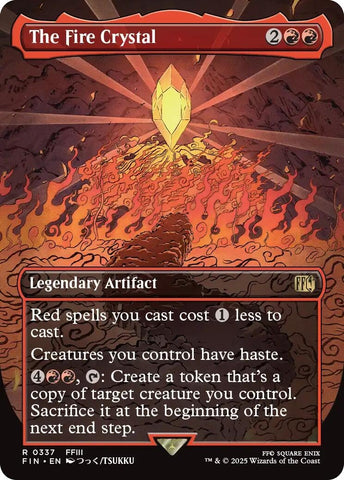 Image for The Fire Crystal (Borderless) (337) (FINAL FANTASY) - Magic: The Gathering