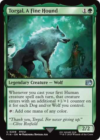 Image for Torgal, A Fine Hound (208) (FINAL FANTASY) - Magic: The Gathering