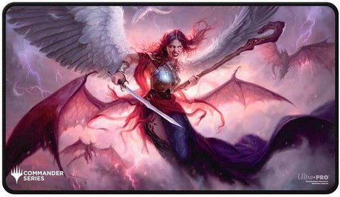 Image for Commander Series (2025 Wedge) Black Stitched Playmat for Magic: The Gathering - Kaalia (Fan Vote) - Playmats