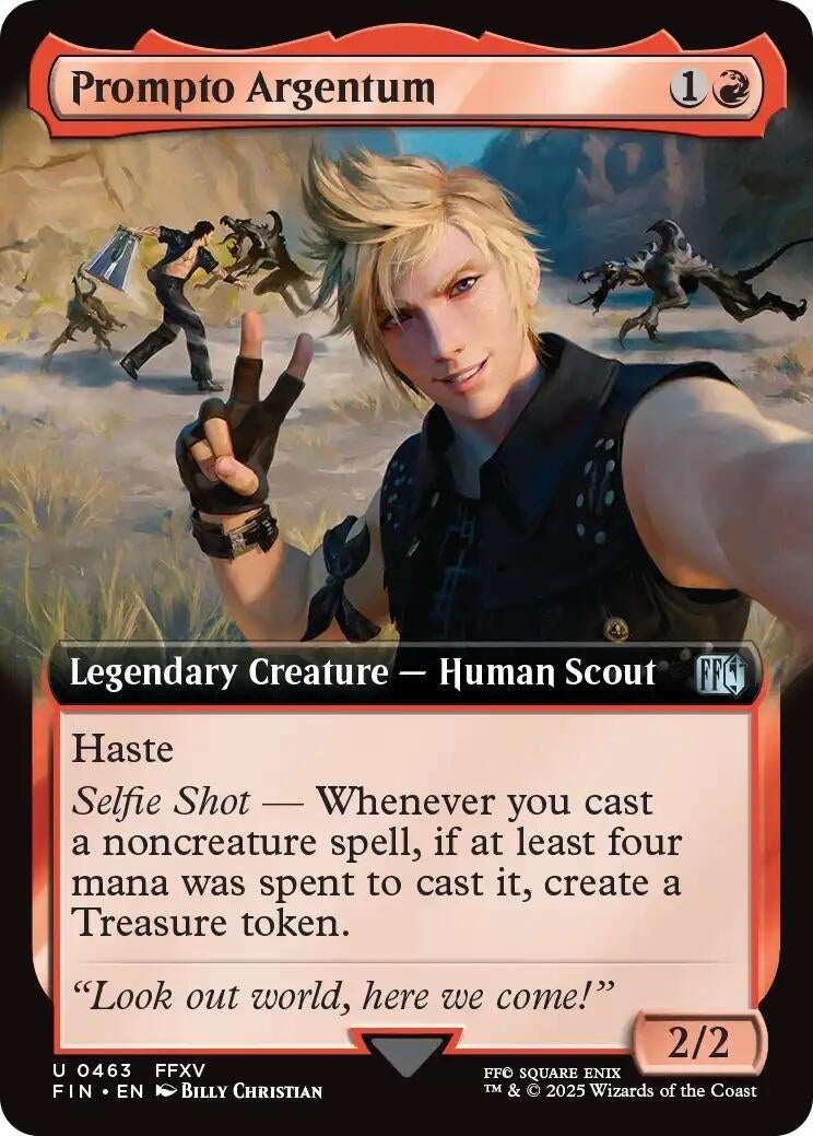 Image for Prompto Argentum (Extended Art) (463) (FINAL FANTASY) - Magic: The Gathering