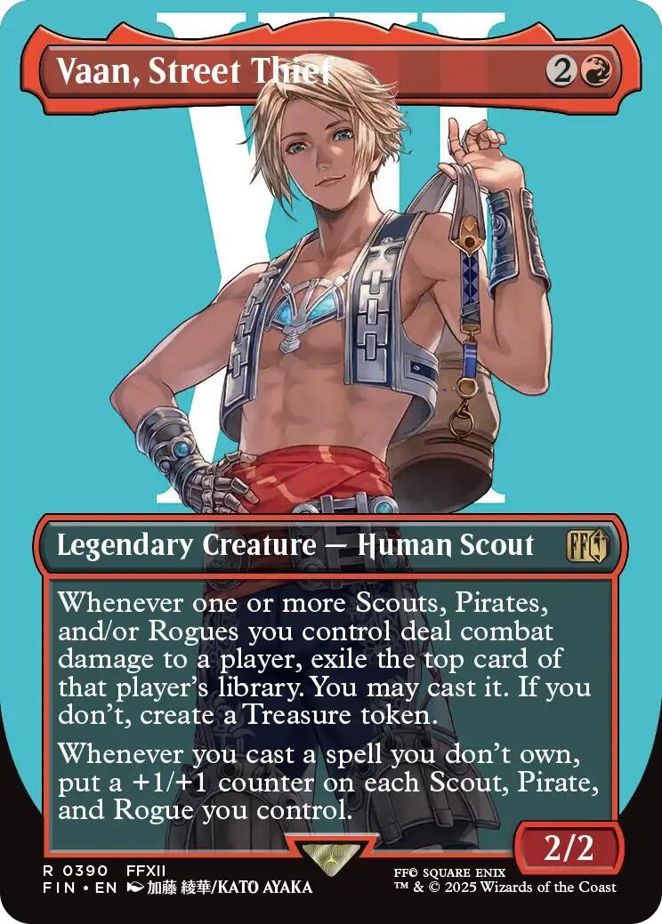Image for Vaan, Street Thief (Borderless) (390) (FINAL FANTASY) - Magic: The Gathering