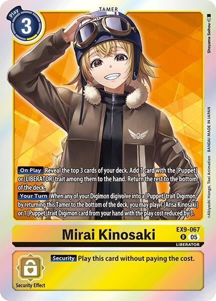 Image for Mirai Kinosaki (EX9-067 R) (Versus Monsters) (EX-09) - Digimon Card Game