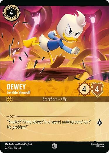 Image for Dewey - Lovable Showoff (Foil) (2/204) - Disney Lorcana