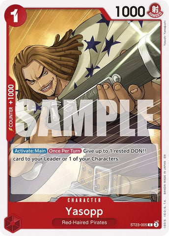 Image for Yasopp (ST23-005) (Starter Deck 23: RED Shanks) - One Piece Card Game
