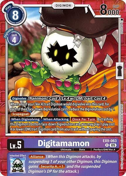 Image for Digitamamon (EX9-063 R) (Versus Monsters) (EX-09) - Digimon Card Game