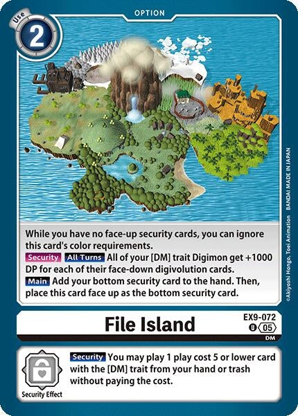 Image for File Island (EX9-072 U) (Versus Monsters) (EX-09) - Digimon Card Game