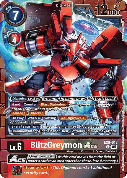 Image for BlitzGreymon ACE (EX9-013 R) (Versus Monsters) (EX-09) - Digimon Card Game