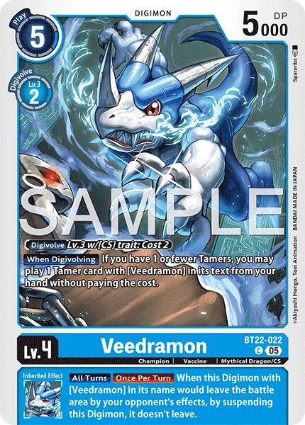 Image for Veedramon (BT22-022 C) (Cyber Eden) (BT-22) - Digimon Card Game
