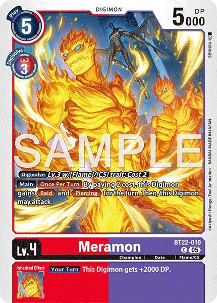 Image for Meramon (BT22-010 C) (Cyber Eden) (BT-22) - Digimon Card Game