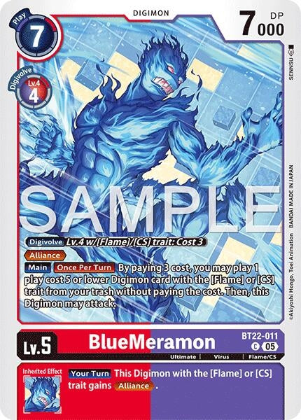 Image for BlueMeramon (BT22-011 C) (Cyber Eden) (BT-22) - Digimon Card Game