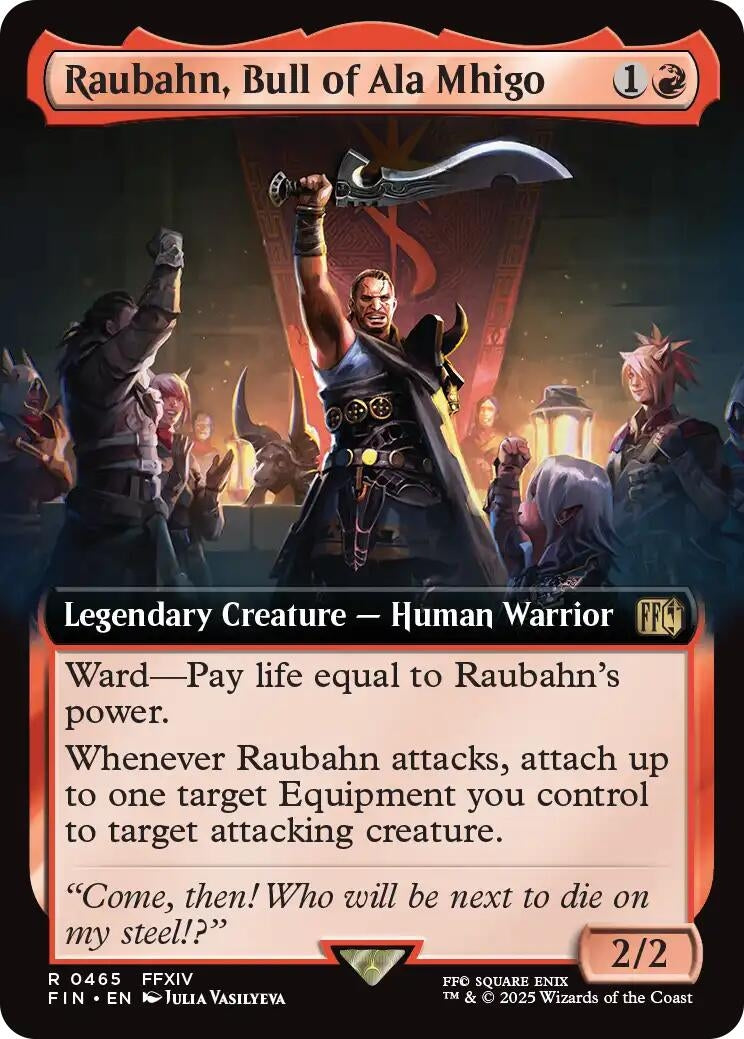 Image for Raubahn, Bull of Ala Mhigo (Extended Art) (465) (FINAL FANTASY) - Magic: The Gathering