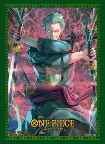 Image for One Piece Card Game Official Sleeves: Assortment 11 - Roronoa Zoro (70-Pack) - Card Sleeves
