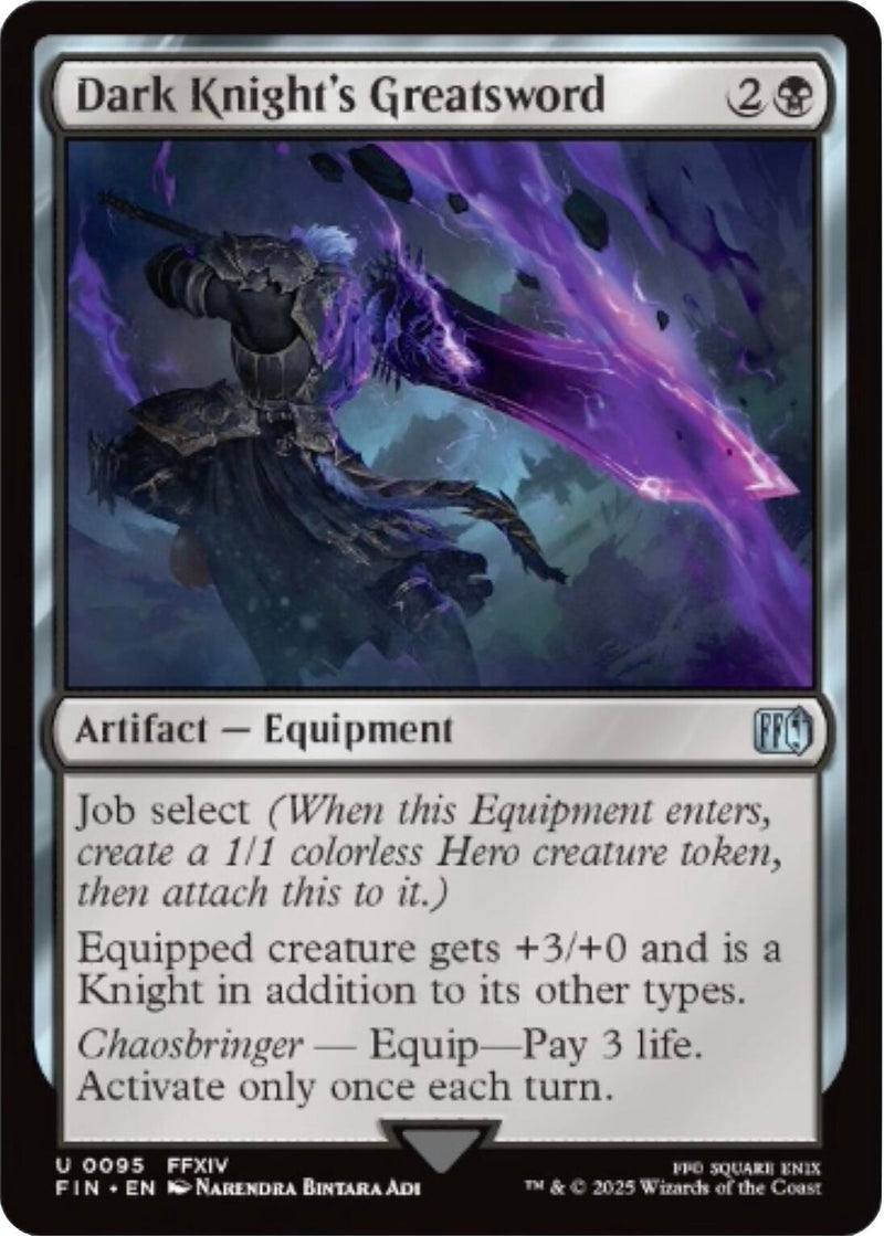Image for Dark Knight's Greatsword (95) (FINAL FANTASY) - Magic: The Gathering