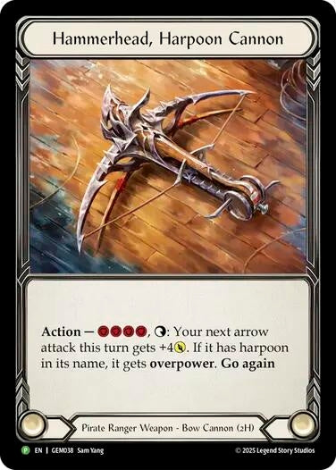 Image for Hammerhead, Harpoon Cannon (GEM038) (GEM Pack 2) - Flesh and Blood TCG