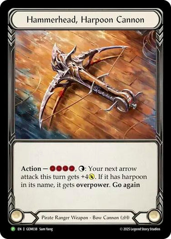 Image for Hammerhead, Harpoon Cannon (GEM038) (GEM Pack 2) - Flesh and Blood TCG