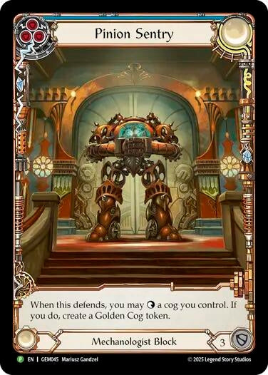 Image for Pinion Sentry (GEM045) (GEM Pack 2) - Flesh and Blood TCG