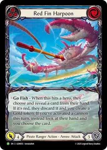 Image for Red Fin Harpoon (GEM055) (GEM Pack 2) - Flesh and Blood TCG