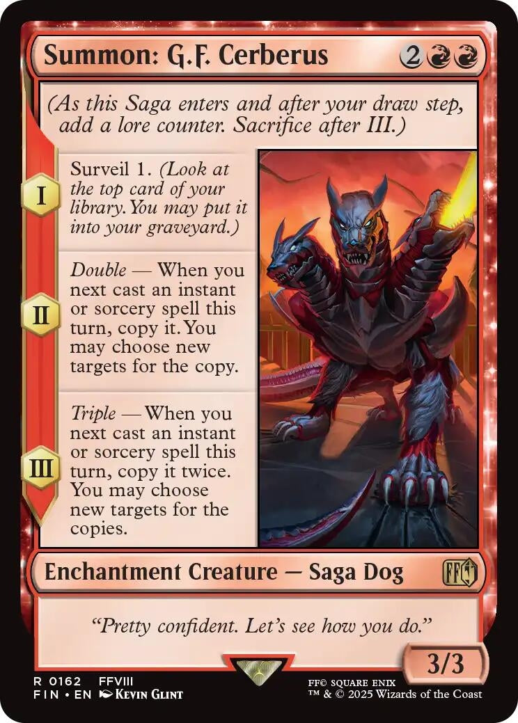 Image for Summon: G.F. Cerberus (162) (FINAL FANTASY) - Magic: The Gathering