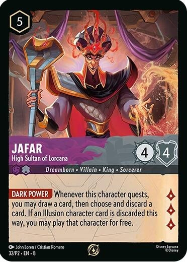 Image for Jafar - High Sultan of Lorcana (Store Champion Participant) (32) - Disney Lorcana