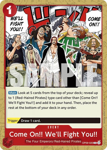 Image for Come On!! We'll Fight You!! (Reprint) (OP09-020) (Starter Deck 23: RED Shanks) - One Piece Card Game