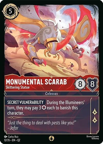 Image for Monumental Scarab - Skittering Statue (12/35) - Disney Lorcana