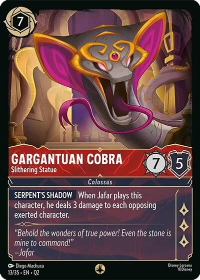 Image for Gargantuan Cobra - Slithering Statue (13/35) - Disney Lorcana