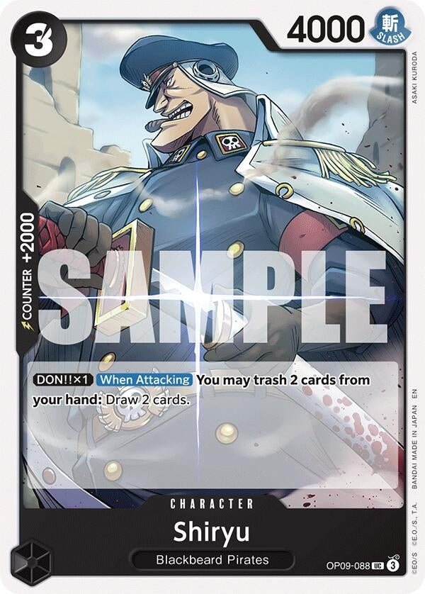 Shiryu (Reprint) (OP09-088) (Starter Deck 27: BLACK Marshall.D.Teach)