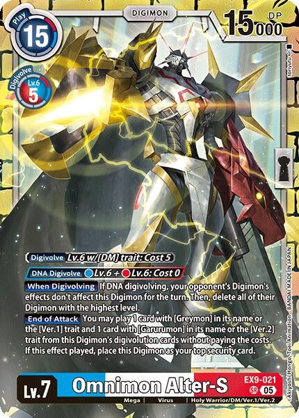 Image for Omnimon Alter-S (EX9-021 SR) (Versus Monsters) (EX-09) - Digimon Card Game