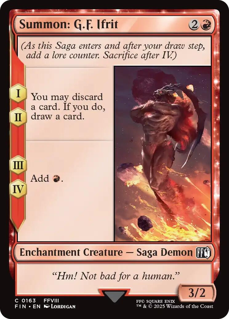 Image for Summon: G.F. Ifrit (163) (FINAL FANTASY) - Magic: The Gathering