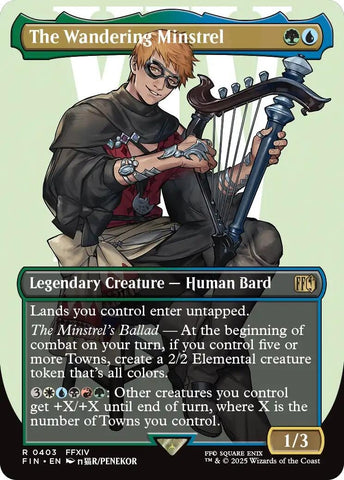 Image for The Wandering Minstrel (Borderless) (403) (FINAL FANTASY) - Magic: The Gathering