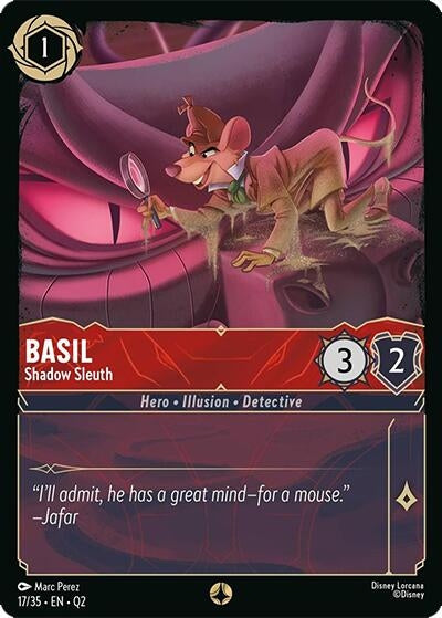 Image for Basil - Shadow Sleuth (17/35) - Disney Lorcana