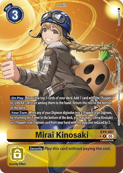 Image for Mirai Kinosaki (Alternate Art) (EX9-067 R) (Versus Monsters) (EX-09) - Digimon Card Game