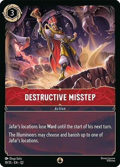 Image for Destructive Misstep (19/35) - Disney Lorcana