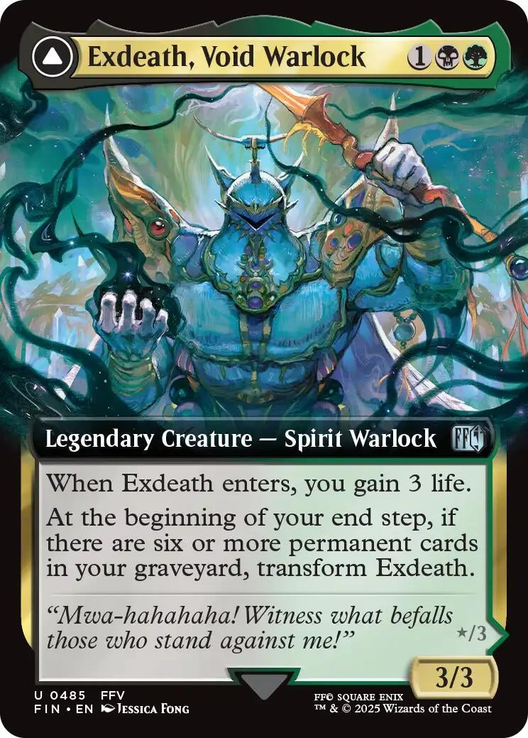 Image for Exdeath, Void Warlock (Extended Art) (485) (FINAL FANTASY) - Magic: The Gathering