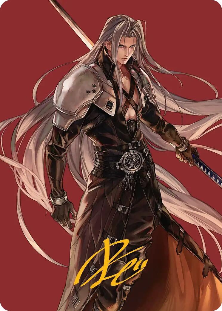 Image for Sephiroth, Fabled SOLDIER Art Card (Gold-Stamped Signature) (44) - Magic: The Gathering