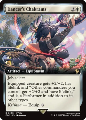 Image for Dancer's Chakrams (Extended Art) (105) (Commander: FINAL FANTASY) - Magic: The Gathering