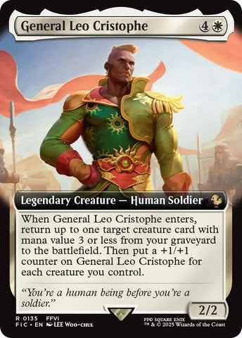 Image for General Leo Cristophe (Extended Art) (135) (Commander: FINAL FANTASY) - Magic: The Gathering