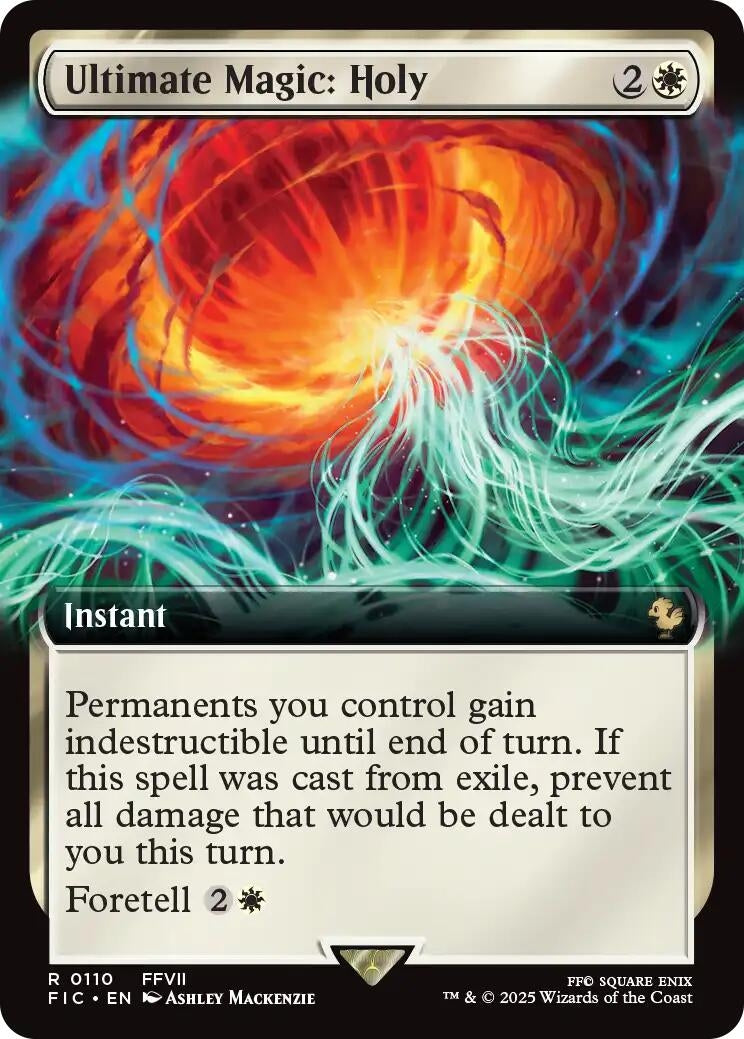 Image for Ultimate Magic: Holy (Extended Art) (110) (Commander: FINAL FANTASY) - Magic: The Gathering