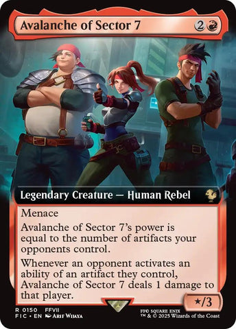 Image for Avalanche of Sector 7 (Extended Art) (150) (Commander: FINAL FANTASY) - Magic: The Gathering