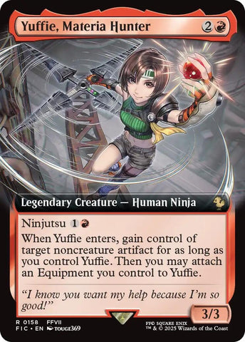 Image for Yuffie, Materia Hunter (Extended Art) (158) (Commander: FINAL FANTASY) - Magic: The Gathering